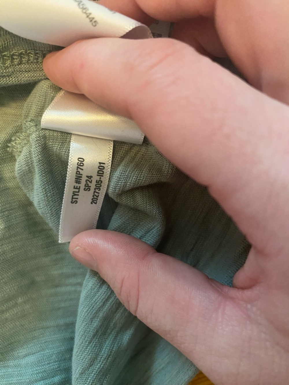 Madewell Dolman-Sleeve Boxy Crewneck Tee in Slub Pale Eucalyptus Size Medium - Picture 10 of 13
